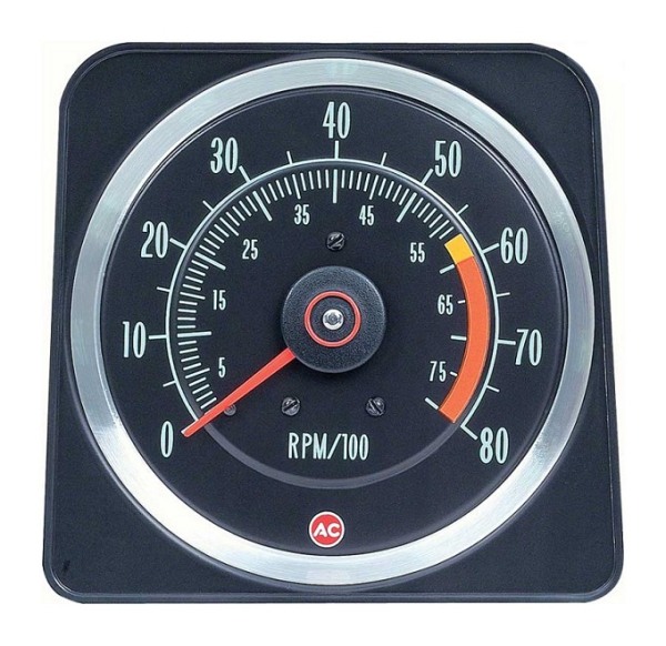 Tachometer for 1969 Chevrolet Camaro Z28 and 396/375 HP - 6000 RPM