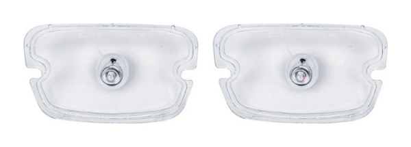 Park/Turn Light Lenses -Clear- for 1969-72 Pontiac Firebird - Pair