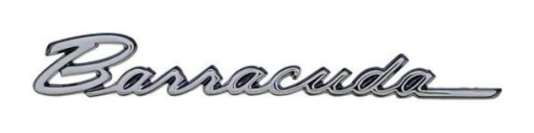 Kotflügel-Embleme für 1970 Plymouth Barracuda - Schriftzug Barracuda