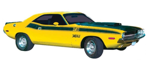 Streifen-Set für 1970 Dodge Challenger T/A - Seiten-Streifen