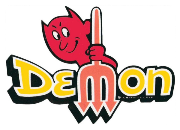 "Demon" Kotflügel-Decals für 1971-72 Dodge Demon - Set