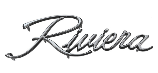 Fender Emblems for 1971-73 Buick Riviera - Script "Riviera" / Pair