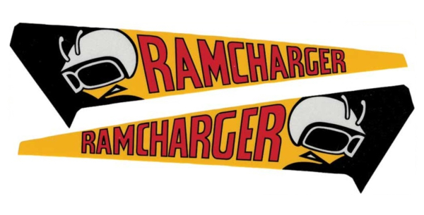 "RAMCHARGER" Decals for 1971 Dodge Charger and Super Bee - Set