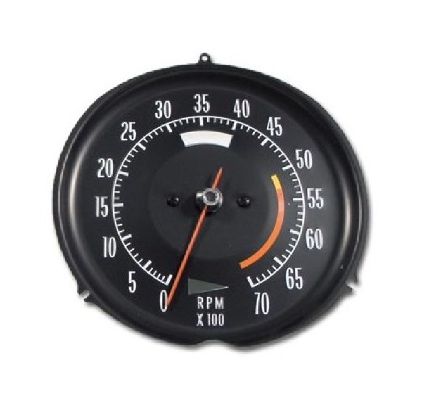 Tachometer for 1972-74 Chevrolet Corvette - 5300 RPM Red Line