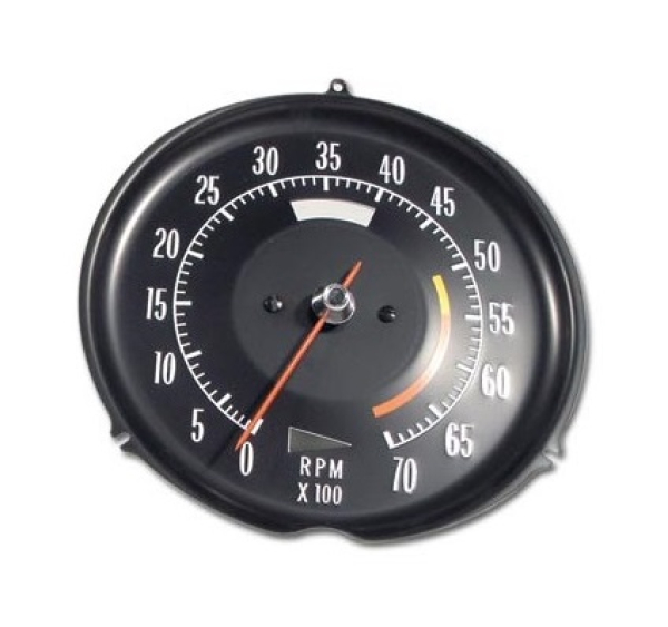 Tachometer for 1972-74 Chevrolet Corvette - 5600 RPM Red Line