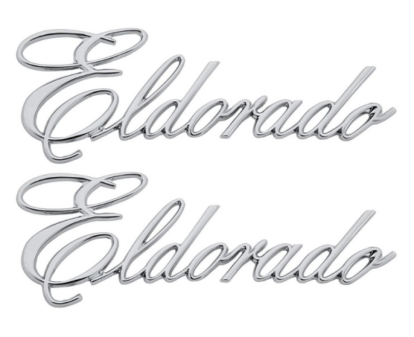 Kotflügel-Embleme für 1972-74 Cadillac Eldorado - Schriftzug Eldorado/Paar