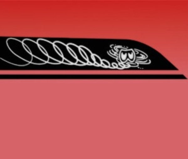 Stripe and Decal Set for 1971-72 Plymouth Duster - Side Stripes with Clouds