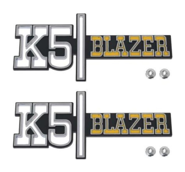 Kotflügel-Embleme für 1973-74 Chevrolet K5 Blazer - K5 BLAZER