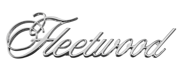 Kotflügel-Emblem für 1973-75 Cadillac Fleetwood - Schriftzug Fleetwood
