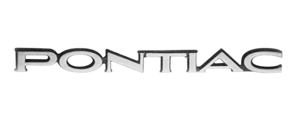Trunk Emblem for 1973 Pontiac Grand Prix - Script "PONTIAC"