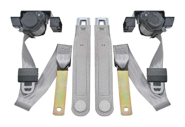 Front Seat Belts for 1974-81 Chevrolet Camaro - Gray