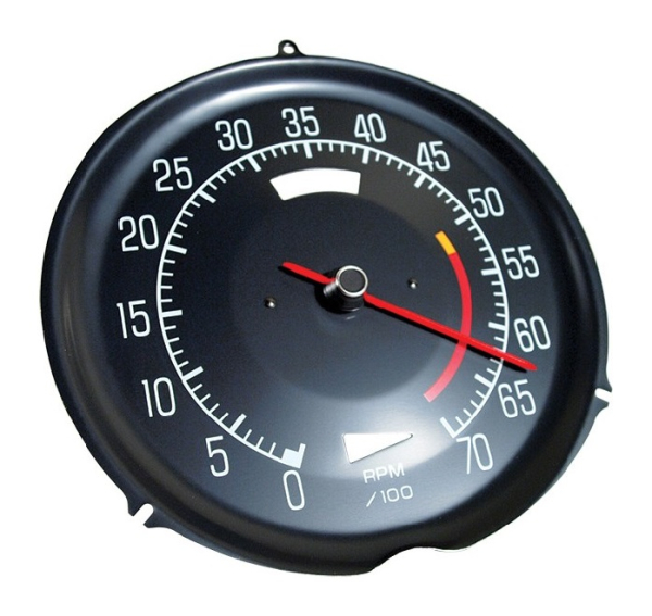 Tachometer for 1975-77 Chevrolet Corvette L48 - 5300 RPM Red Line