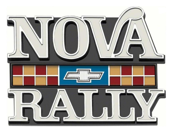 Kotflügel-Embleme für 1977-79 Chevrolet Nova Rally - NOVA RALLY