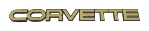 Heck-Emblem für 1984-90 Chevrolet Corvette - Gold