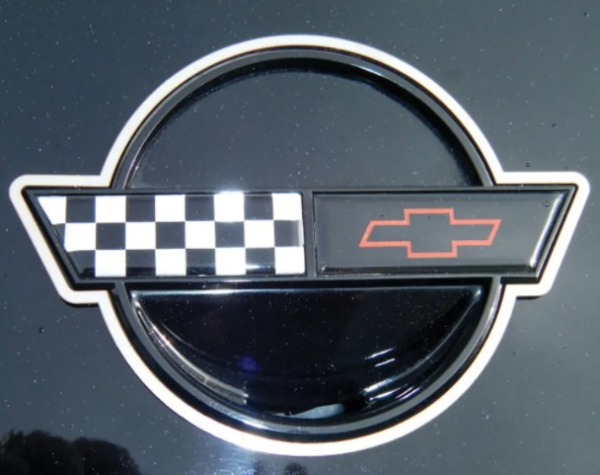 Front/Heck Emblem-Einfassungen für 1991-96 Chevrolet Corvette aus Edelstahl - Paar