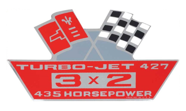 TURBO-JET 427/3x2/435-HP Air Cleaner Decal