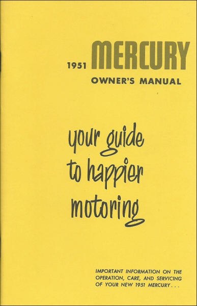 1951 Mercury - Owners Manual (English)