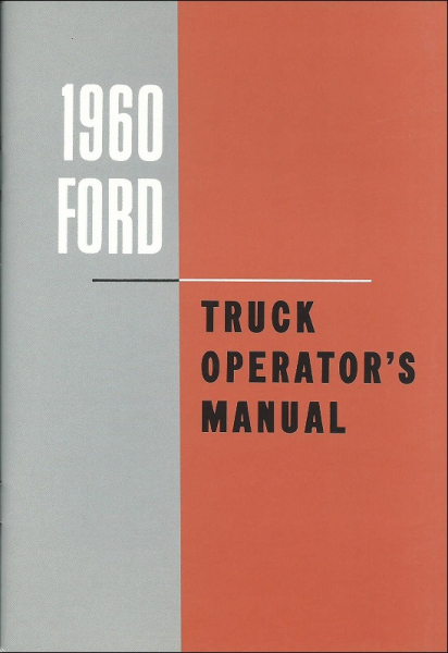 Betriebsanleitung für 1960 Ford Pickup / Truck (englisch)