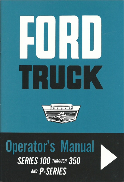 Betriebsanleitung für 1963 Ford Pickup / Truck (englisch)