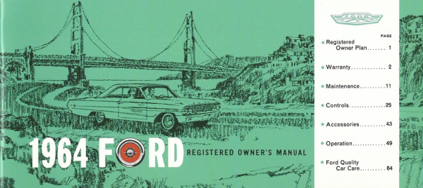 1964 Ford - Owners Manual (english)