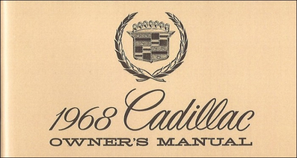 Betriebsanleitung für 1968 Cadillac (englisch)