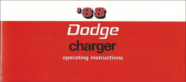 1968 Dodge Charger - Owners Manual (english)