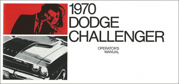 1970 Dodge Challenger - Owner Manual (englisch)