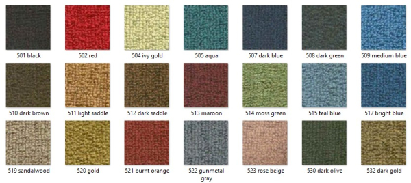 Carpet -Loop- for 1962 Dodge Dart, Dart 330, Dart 440 and Polara 500 models