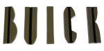 Hauben-Buchstaben-Set für 1954 Buick - B-U-I-C-K