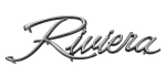 Kotflügel-Embleme für 1971-73 Buick Riviera - Schriftzug "Riviera" / Paar