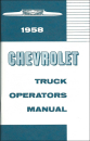Owners Manual for 1958 Chevrolet Pickup / Truck (English)