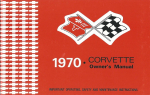 1970 Chevrolet Corvette - Betriebsanleitung (englisch)