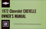 1972 Chevrolet Chevelle - Betriebsanleitung (englisch)