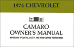 1974 Chevrolet Camaro - Betriebsanleitung (englisch)