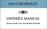 1974 Chevrolet Full-Size - Betriebsanleitung (englisch)