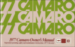 1977 Chevrolet Camaro - Owners Manual (English)